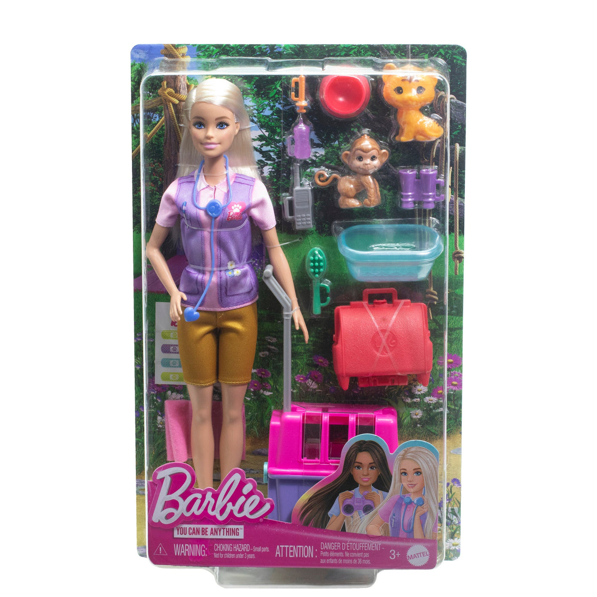 Barbie Animal Rescue & Recovery Playset with Doll & 2 Animals β HRG50