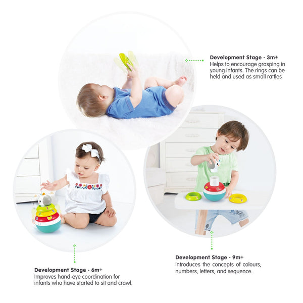 Hola Baby Stacking Rings Roly Poly Unicorn