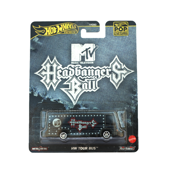 Hot Wheels Premium Pop Culture MTV Headbangers Hw Tour Bus
