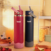 Basil HydraFizz Insulated Sipper Bottle 800ml 12Y+ โ Classic Plum