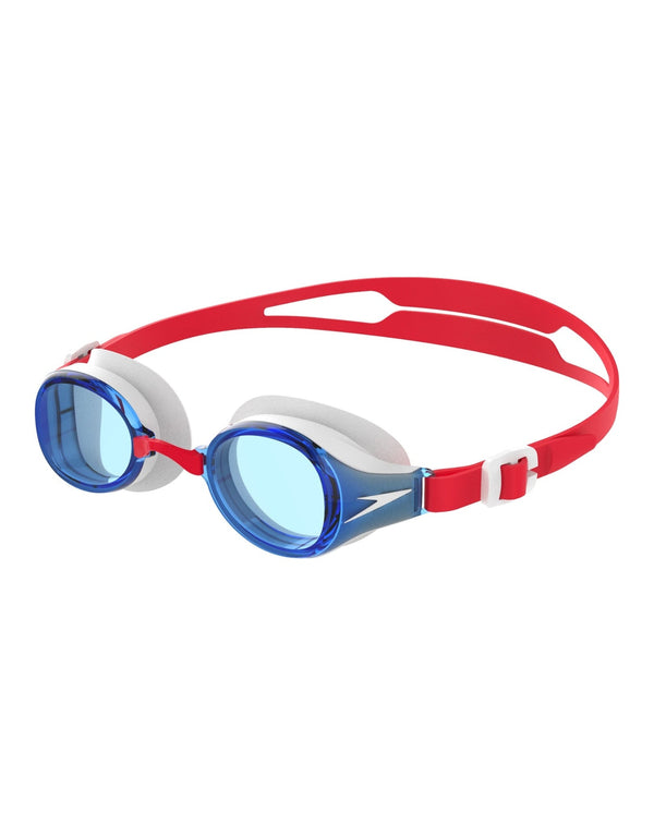 Speedo Hydropure Junior Kids Goggles - Red Blue
