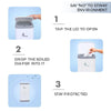 R For Rabbit Hygo Bin Portable Diaper Bin One Size Grey White