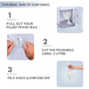 R For Rabbit Hygo Bin Portable Diaper Bin One Size Grey White
