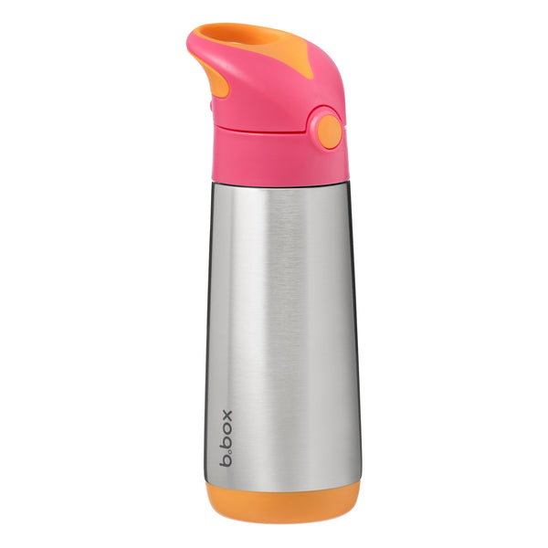 B Box Insulated Drink Bottle Sipper 500 Ml - Strawberry Shake