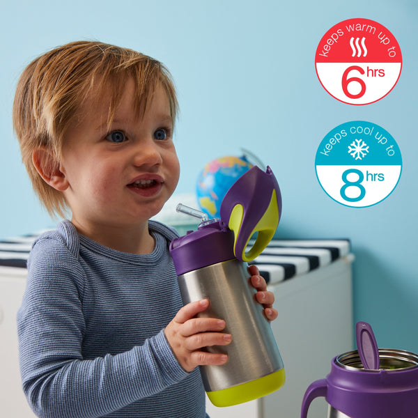 B Box Insulated Drink Bottle Sipper 350 Ml - Ocean Breeze