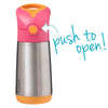 B Box Insulated Drink Bottle Sipper 350 Ml - Strawberry Shake