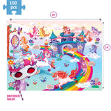 Chalk and Chuckles I Love Unicorns Secret Message Puzzle 48.5 × 35.5 cm Multicolor