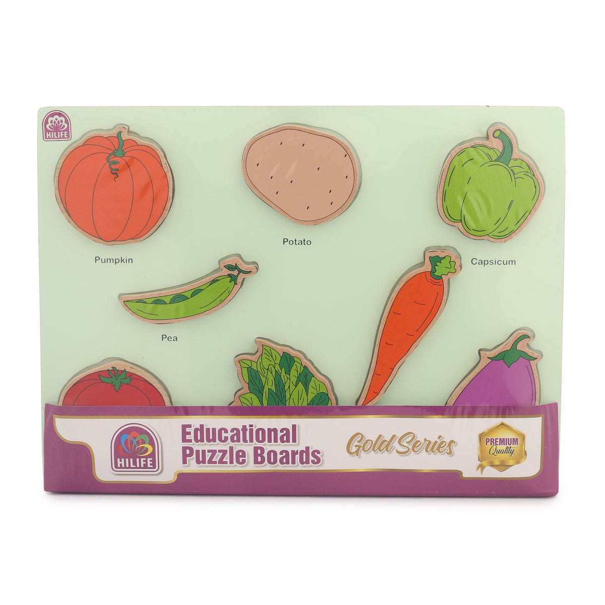 Hilife Vegetable Raised Puzzle One Size Multicolor