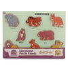 Hilife Wild Animal Raised Wooden Puzzle One Size Multicolor