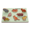 Hilife Wild Animal Raised Wooden Puzzle One Size Multicolor