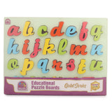 Hilife English Alphabet Raised Wooden Puzzle Cursive 3Y+ Multicolour