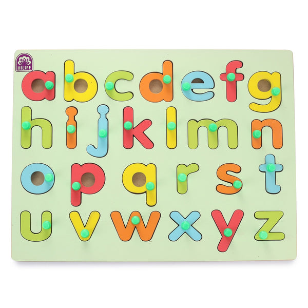 Hilife English Alphabet Knobbed Puzzle Lowercase One Size Multicolor