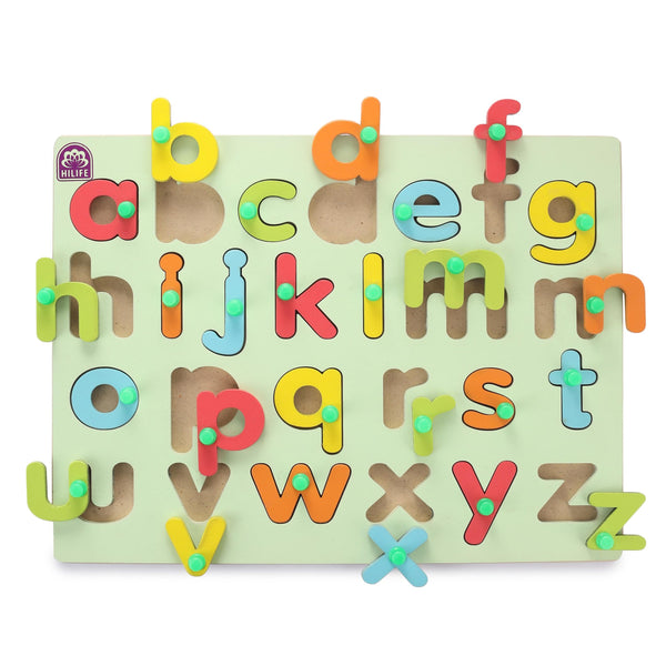 Hilife English Alphabet Knobbed Puzzle Lowercase One Size Multicolor