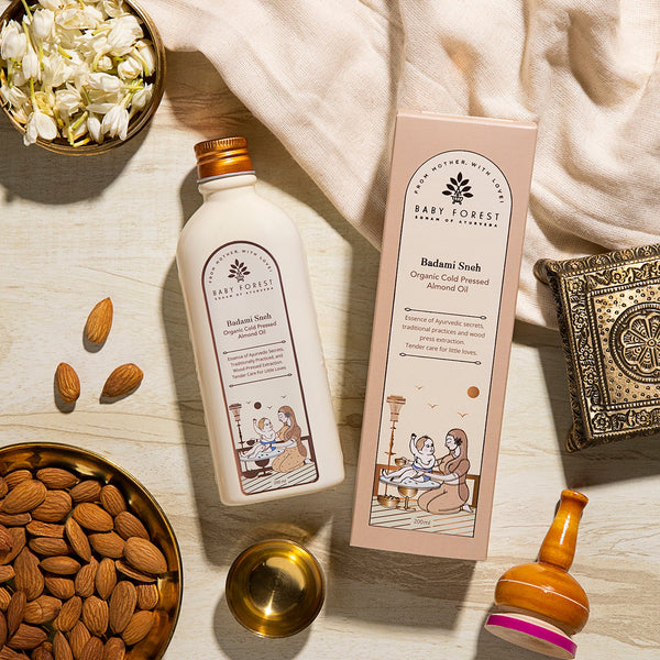 Baby Forest Badami Sneh Organic Cold Pressed Almond Oil 200 Ml