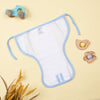 Tinycare Reusable Baby Nappies With Coloured Borders Plain Lemon Yellow ( Pack of 5 ) - Medium Size