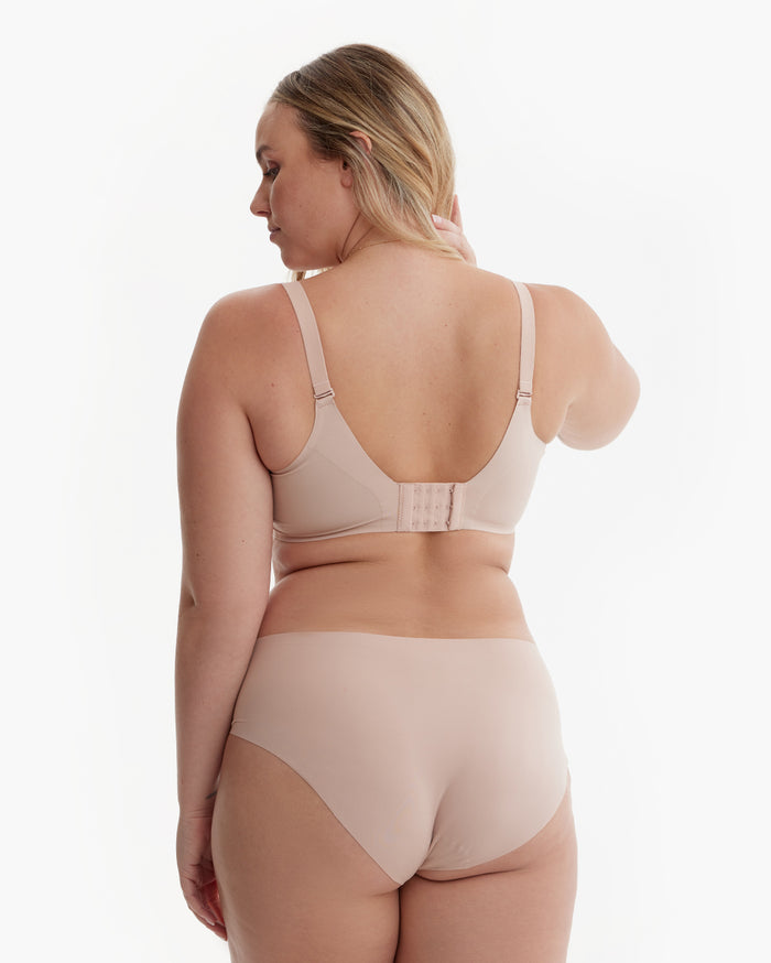 Momcozy YN21 Ultra Soft Seamless Nursing Bra - S - Beige