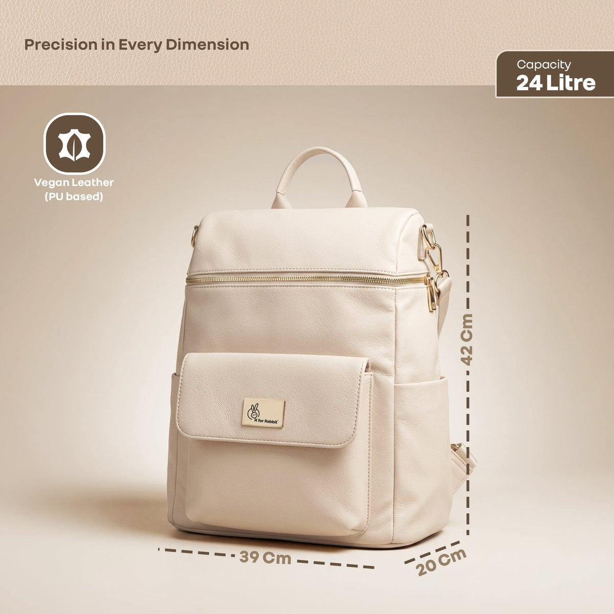 R For Rabbit Caramello Bold Ivy Diaper Bag for Moms, Dual Carry Sling