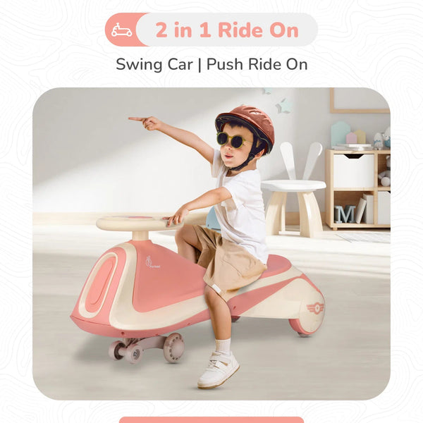 R For Rabbit Iya Iya Sportz Ride On - Peach Grey