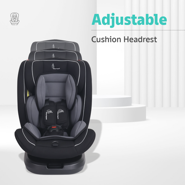 R For Rabbit Car Seat Jack N Jill Grand Isofix Black Grey