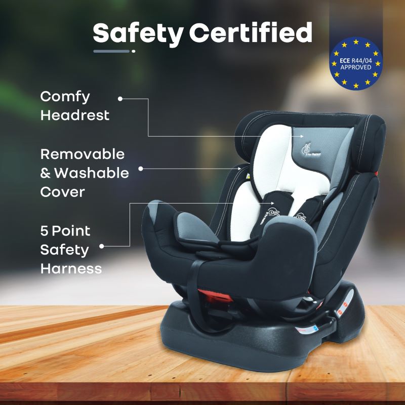 R For Rabbit Car Seat Jack N Jill Grand Black Multi