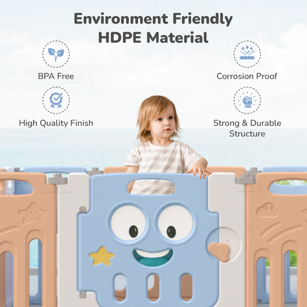 R For Rabbit Playmats Joyland Playpan Blue Orange