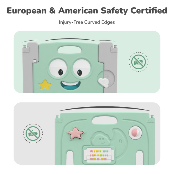 R For Rabbit Playmats Joyland Playpan Green White