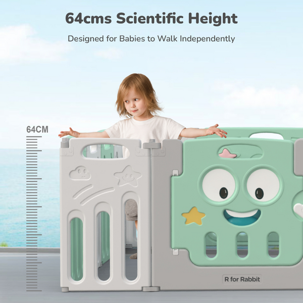 R For Rabbit Playmats Joyland Playpan Green White