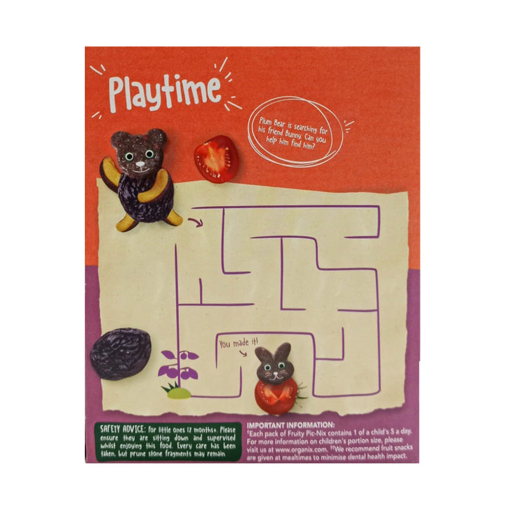 Organix Organic Fruity Pic-Nix Dried Plum & Tomato Toddler Snack – 12+ Months