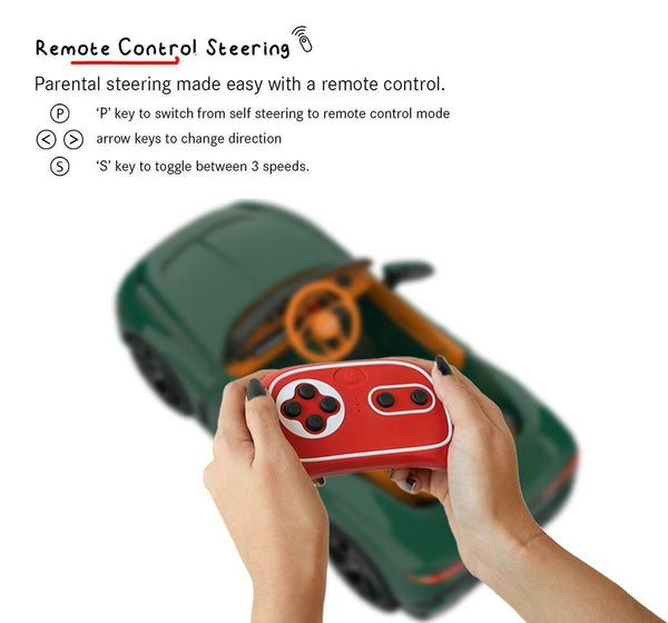 EMotorad Formula Fun BENTLEY BACALAR Ride-On Car - Green