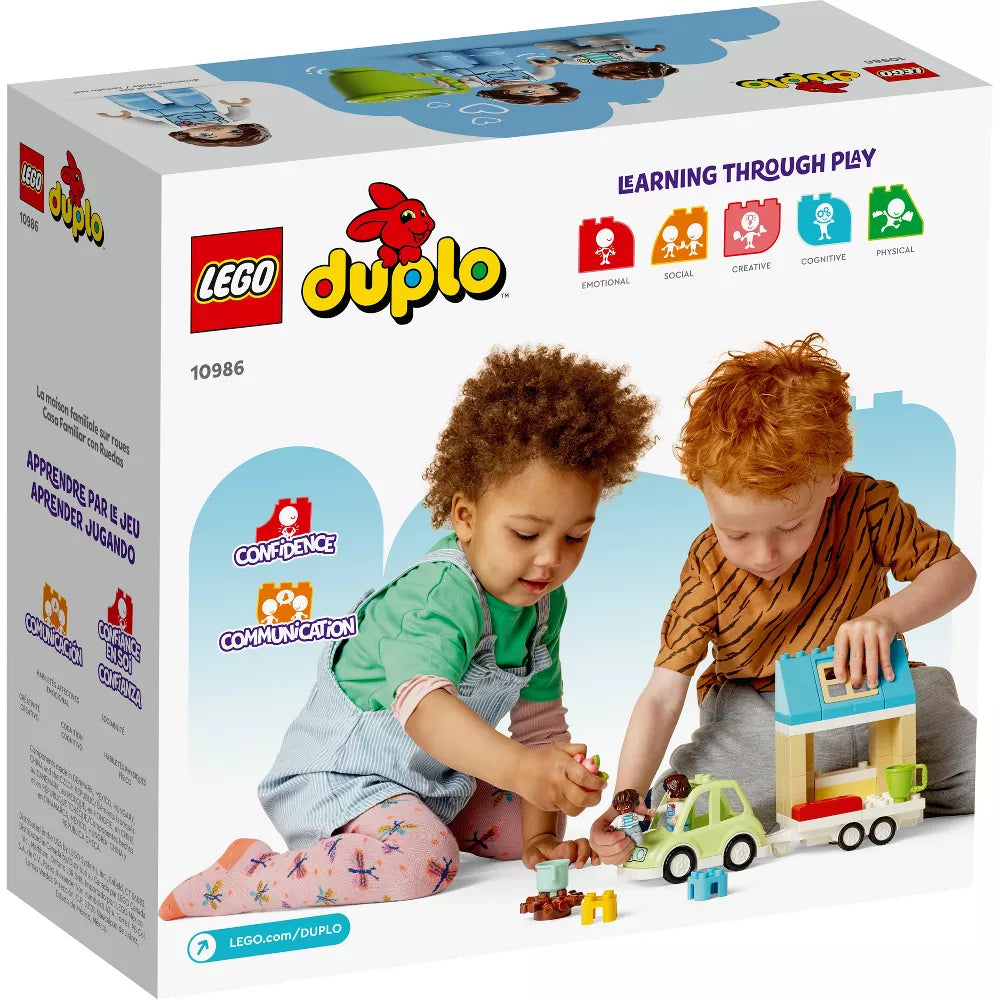 LEGO Duplo Family House On Wheels 2+ 39Pcs 10986