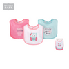 Hudson Baby Drooler Bib, Pack of 3, Pink Owl