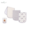 Dream Gro Baby Burp Cloths, Pack Of 3, Various Prints