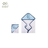 Ok Baby Hooded Towel (Woven Terry) - Sky