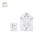 Ok Baby Hooded Towel (Woven Terry) - White