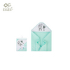 Ok Baby Hooded Towel (Woven Terry) - Sea Green