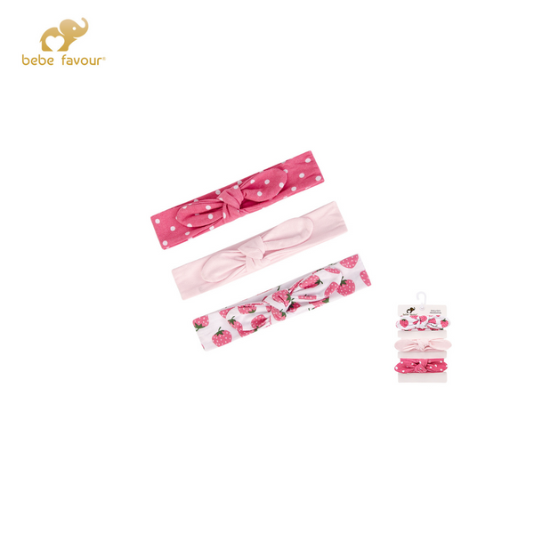 Bebe Favour Headband Set Of 3 (0 to 6 Months) - Mix