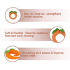 Oli & Carol Cathy The Carrot Natural Rubber Teether