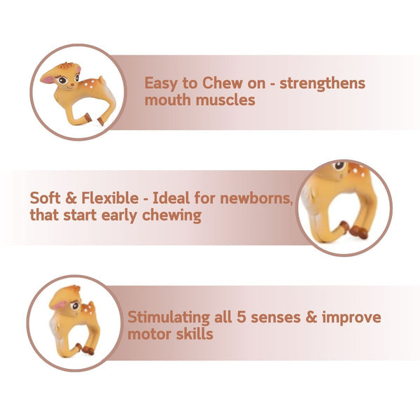 Oli & Carol Olive The Deer Bracelet Teether