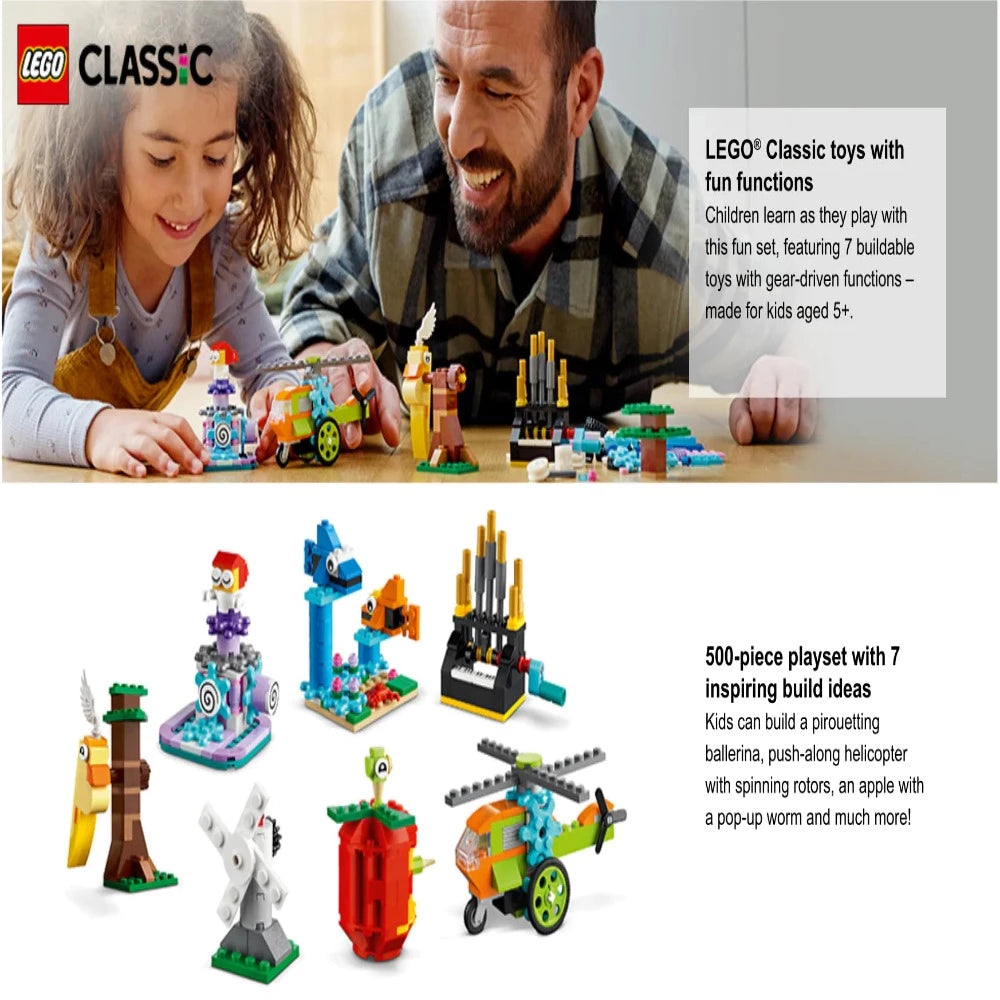 LEGO Classic Bricks And Functions 5+ 500Pcs 11019
