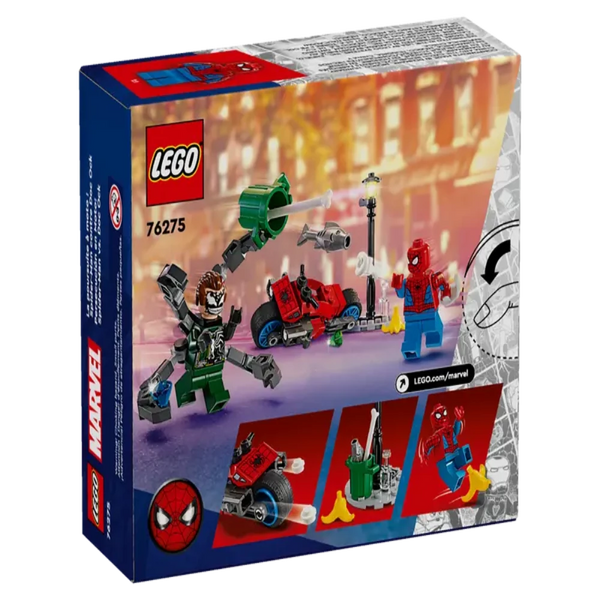 LEGO Marvel Motorcycle Chase: Spider-Man Vs. Doc Ock 6+ 77Pcs 76275