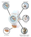 Spiky 3D Monkey Cartoon Analog Light Watch 2–12Y – Blue