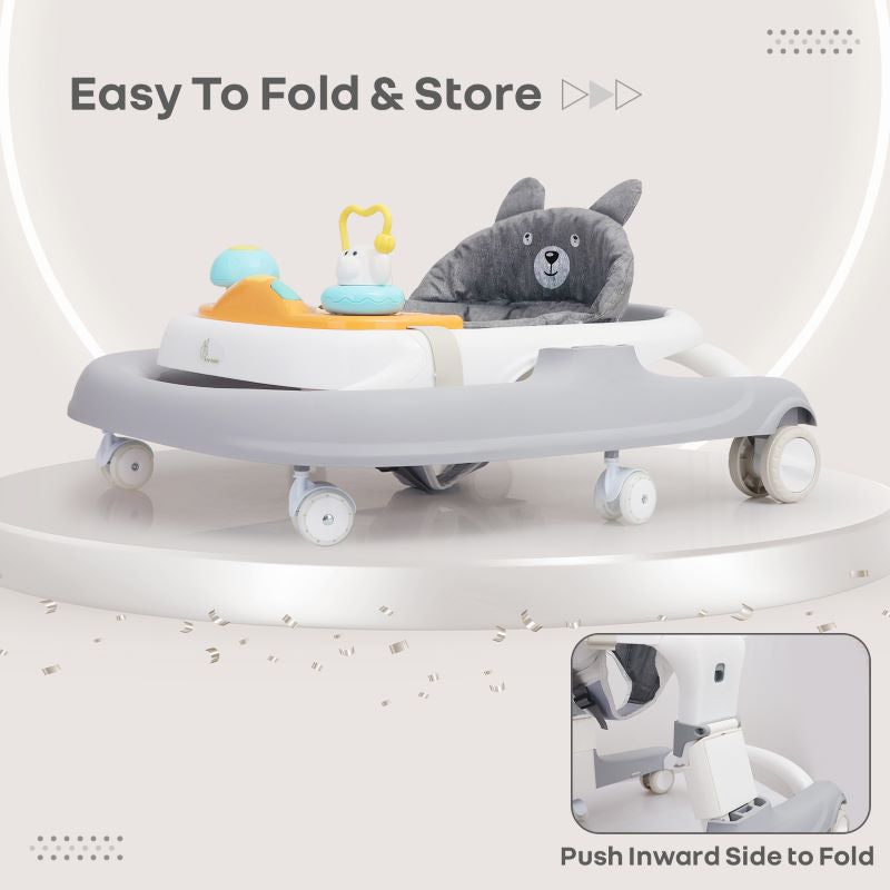 R For Rabbit Baby Walker Little Feet Sportz Grey White