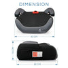 R for Rabbit Car Seat Little Jack Booster Seat - Black Grey
