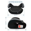 R For Rabbit Little Jack Elite Booster Car Seat For 3 to 12 Black Grey