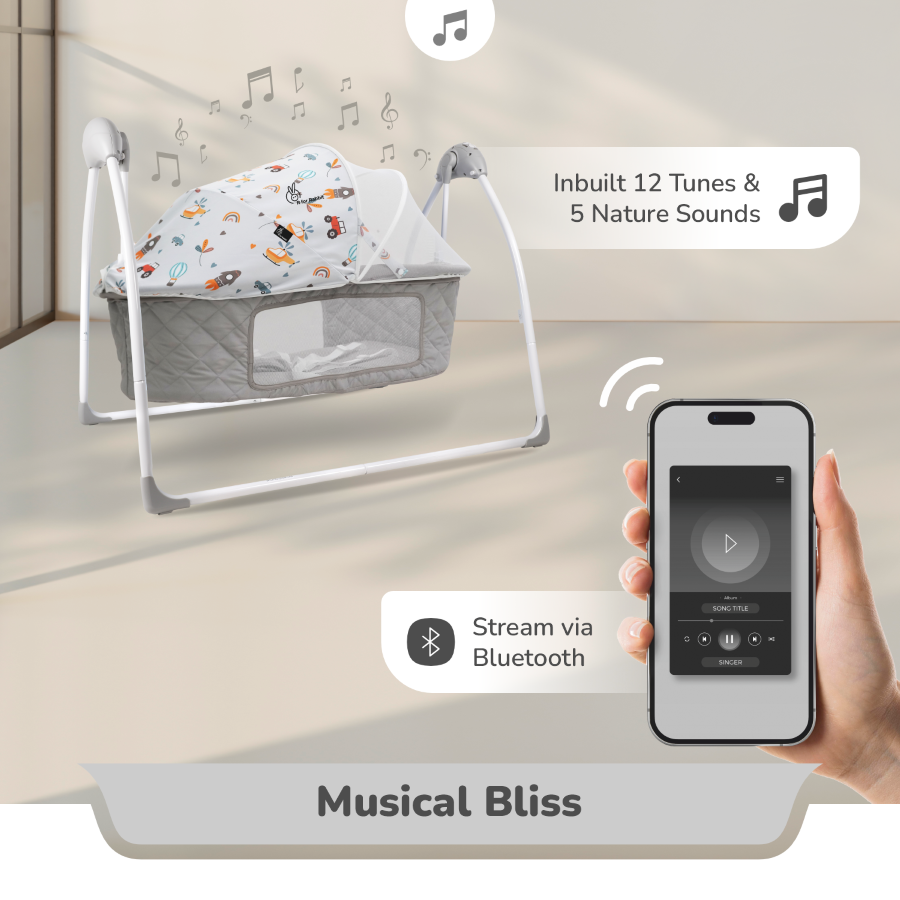 R For Rabbit Cradle Lullabies Plus Grey