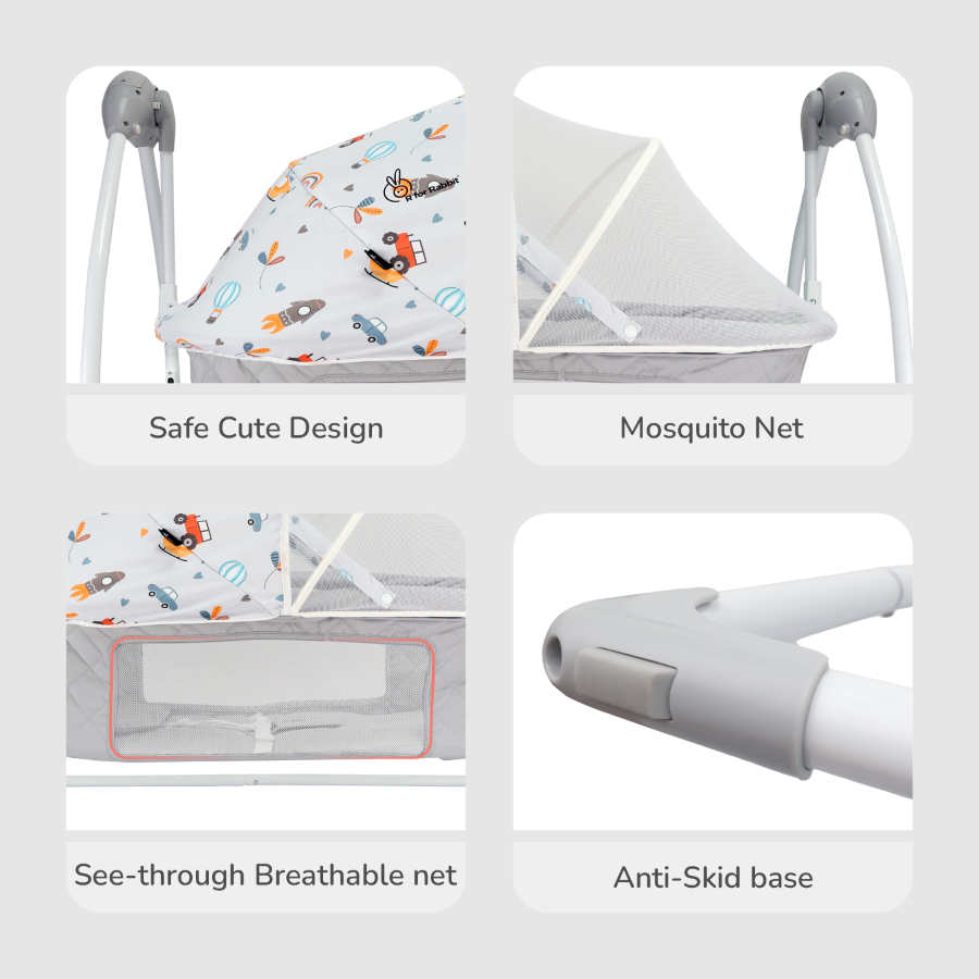 R For Rabbit Cradle Lullabies Plus Grey
