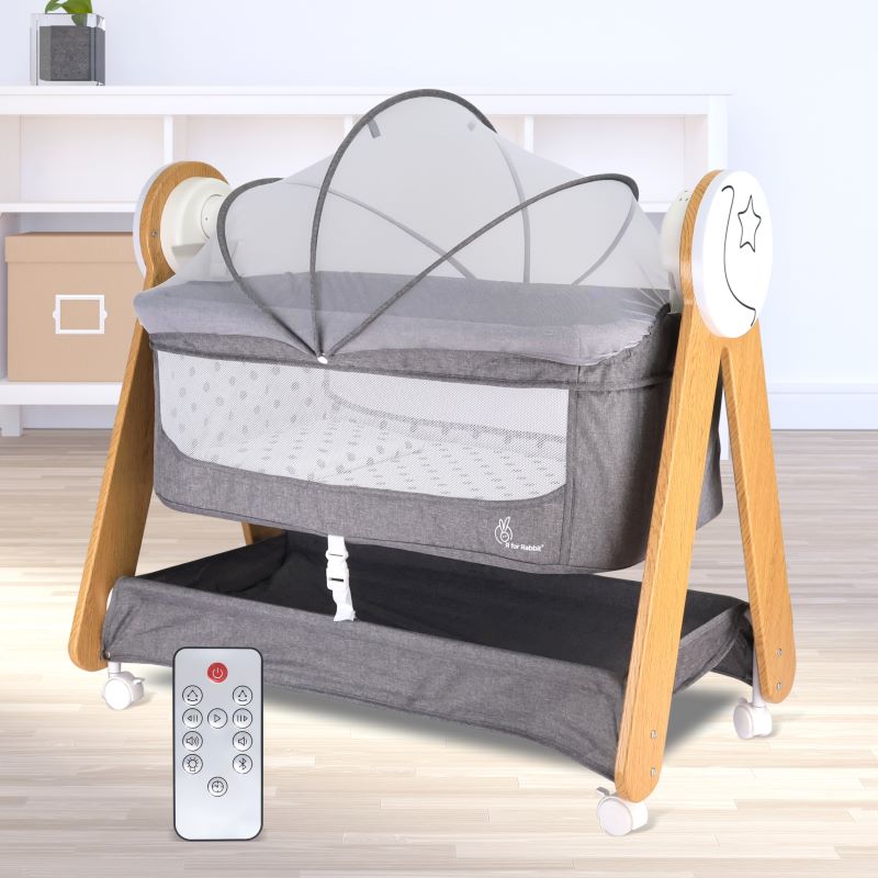 R For Rabbit Cradle Lullabies Woodsy Electric Grey