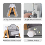 R For Rabbit Cradle Lullabies Woodsy Electric Grey