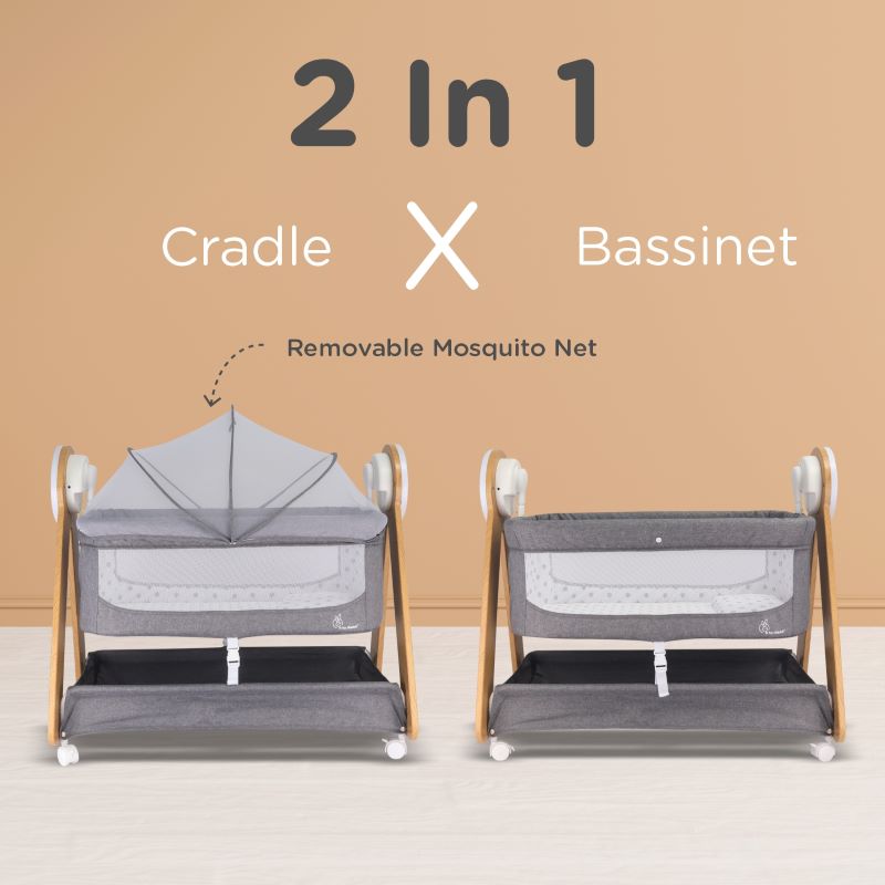 R For Rabbit Cradle Lullabies Woodsy Electric Grey