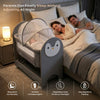 R for Rabbit Lullabies Woodsy Snowy Baby Cradle 0–18M – Grey White